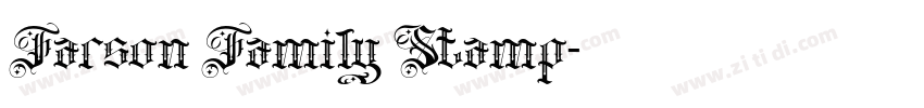 Farson Family Stamp字体转换